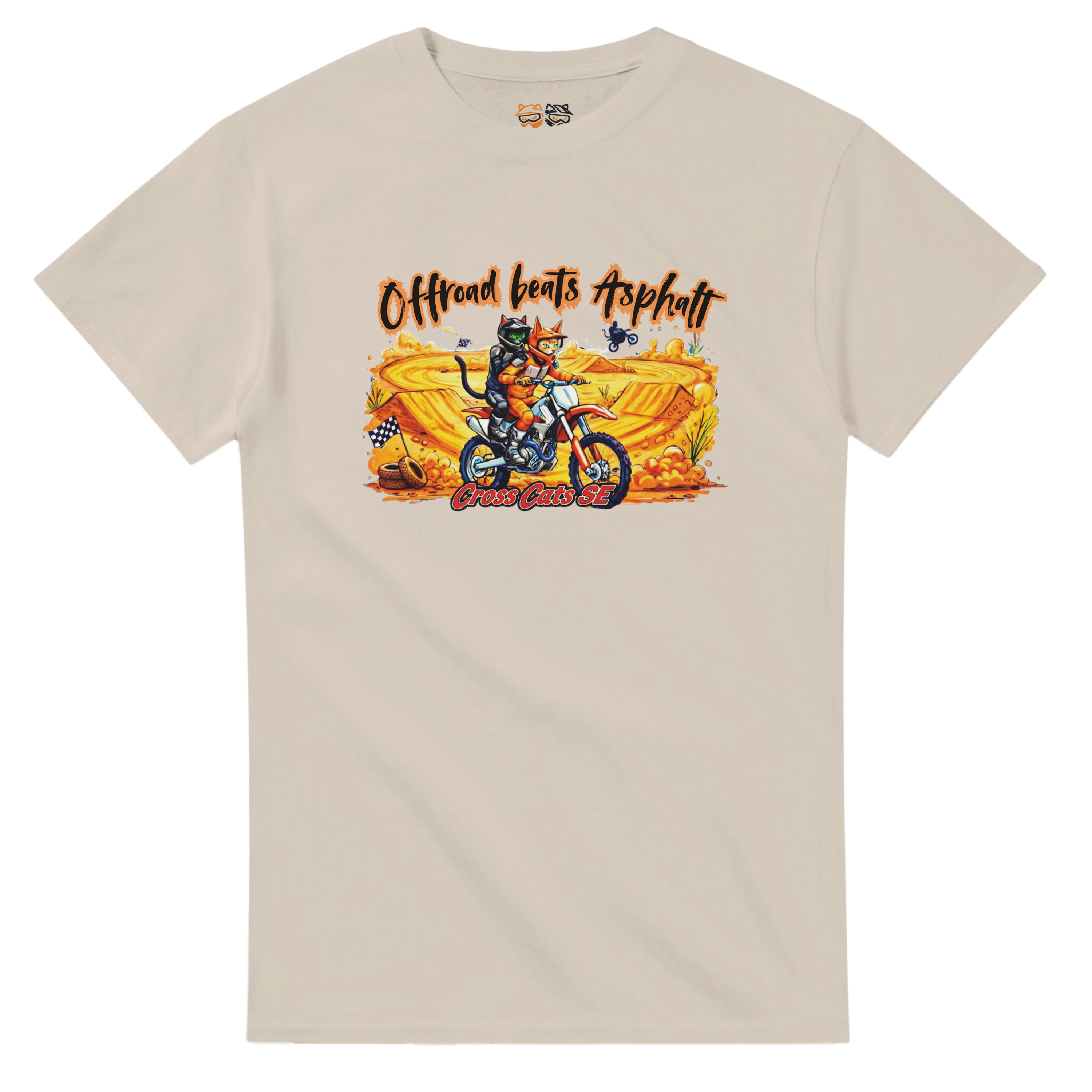 Offroad beats Asphalt | T-Shirt | Thick Cotton