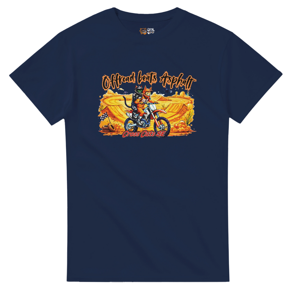 Offroad beats Asphalt | T-Shirt | Thick Cotton