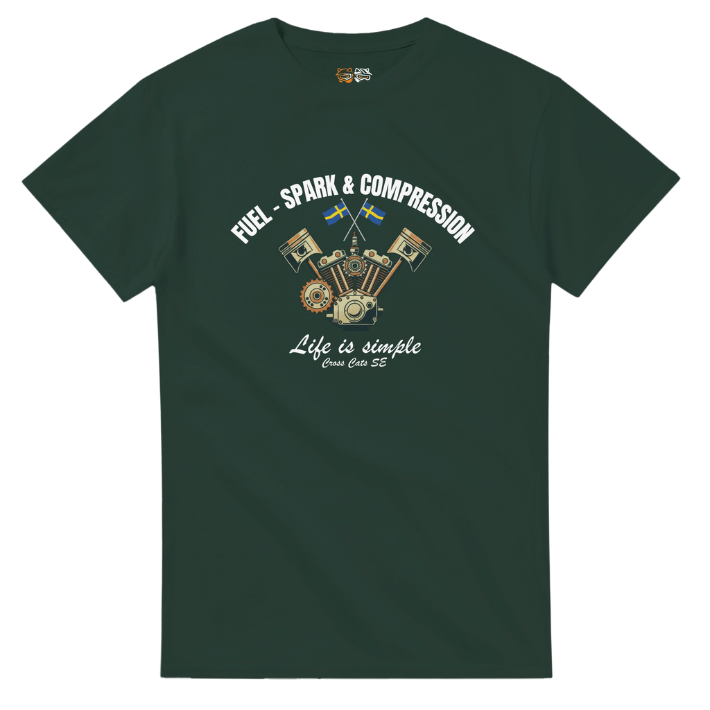 Fuel-, Spark & Compression | T-Shirt | Thick Cotton