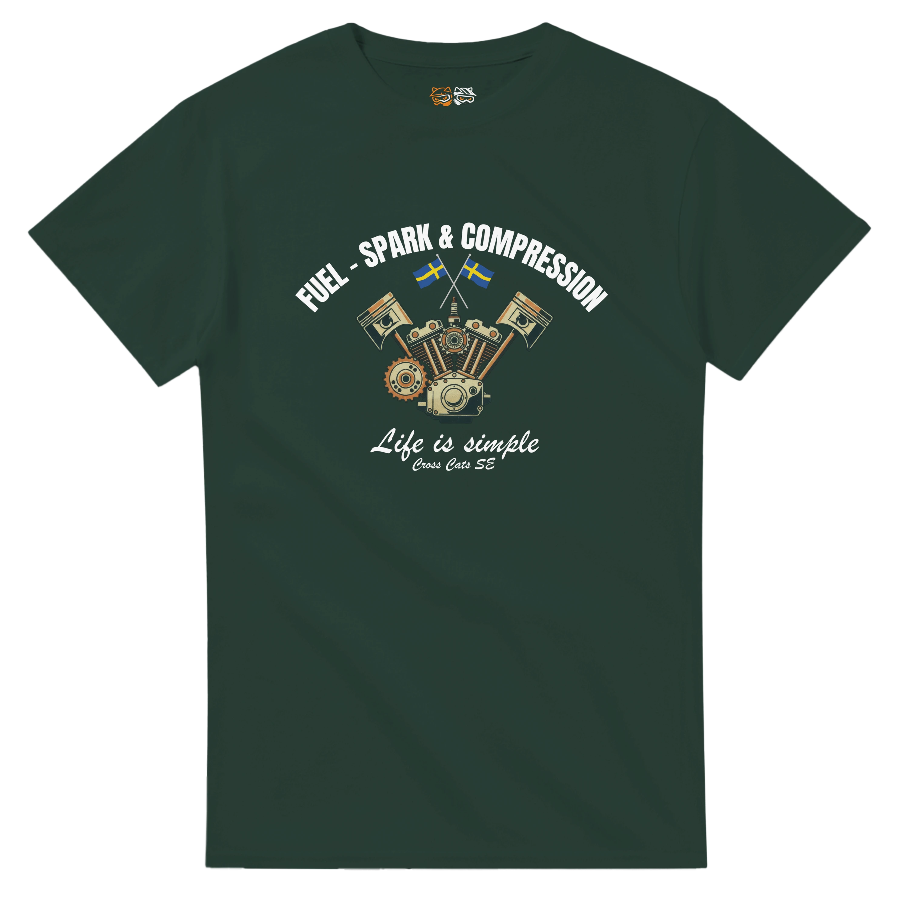 Fuel-, Spark & Compression | T-Shirt | Thick Cotton