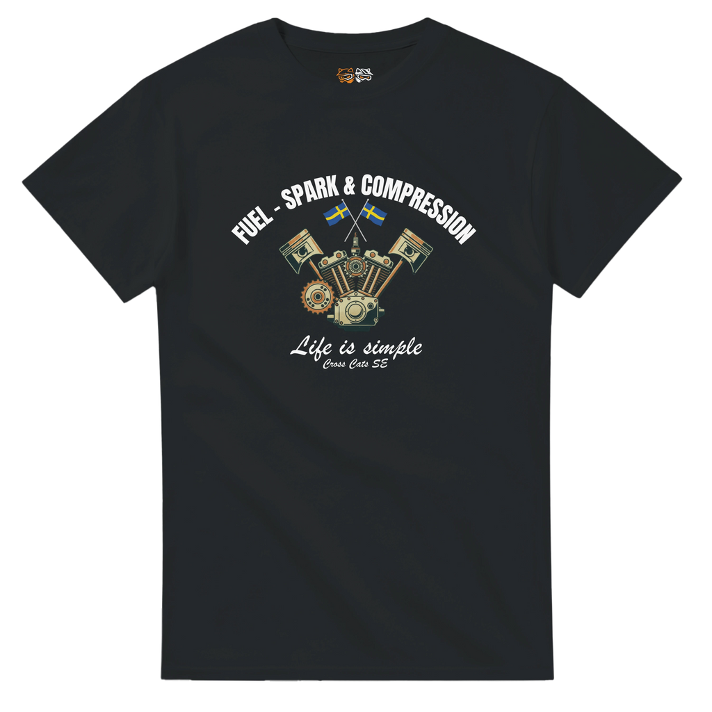 Fuel-, Spark & Compression | T-Shirt | Thick Cotton