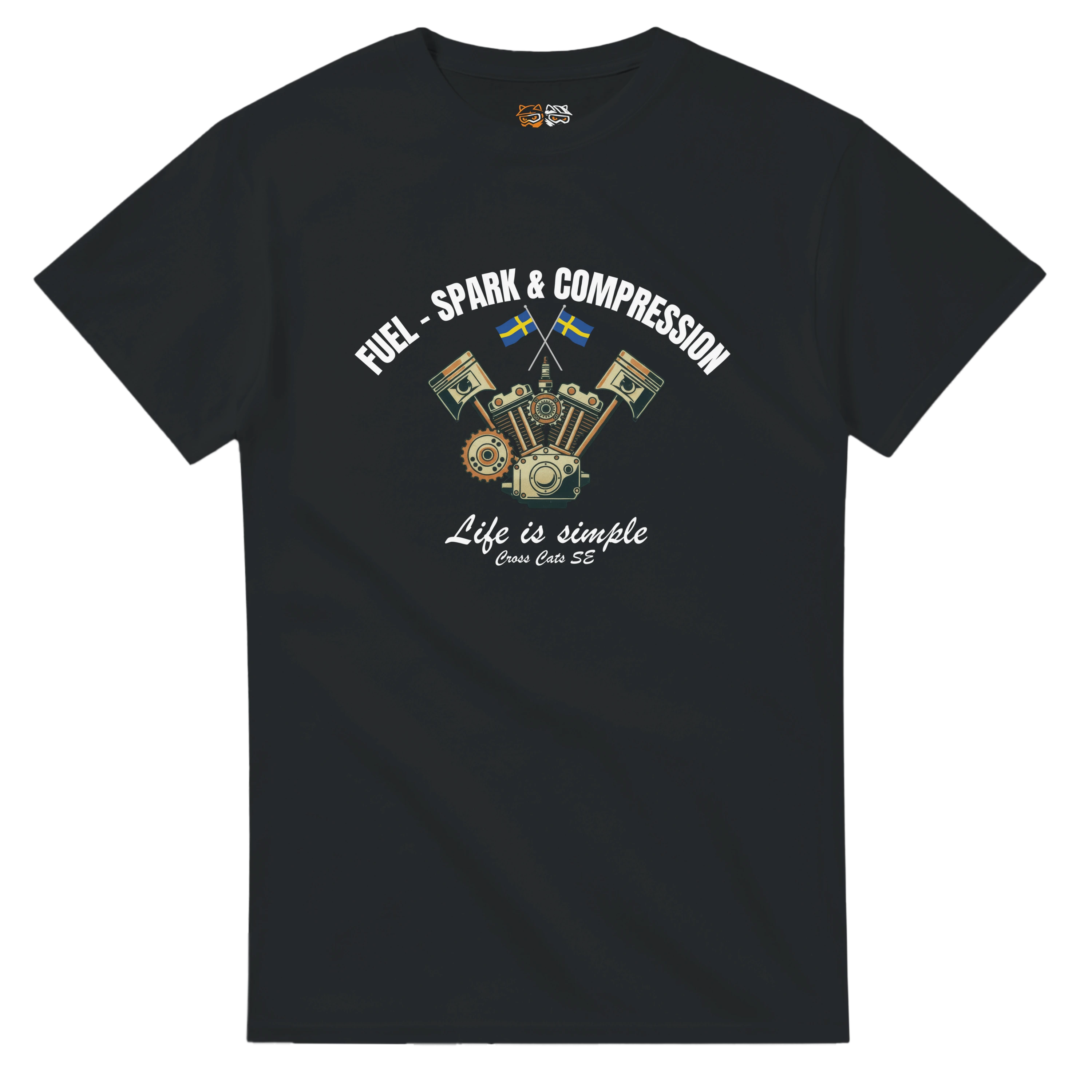 Fuel-, Spark & Compression | T-Shirt | Thick Cotton