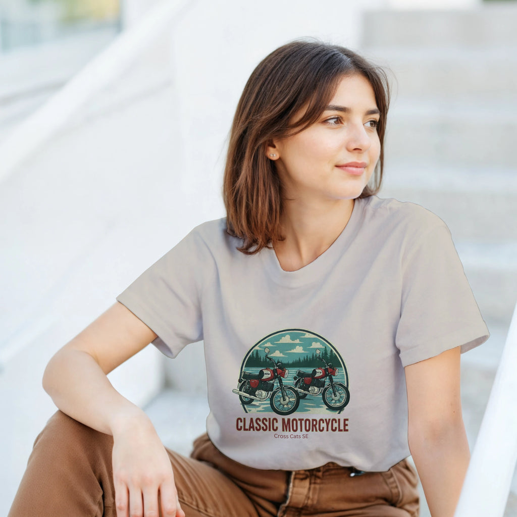 MZ Classic Motorcycle | T-Shirt | Thick Cotton
