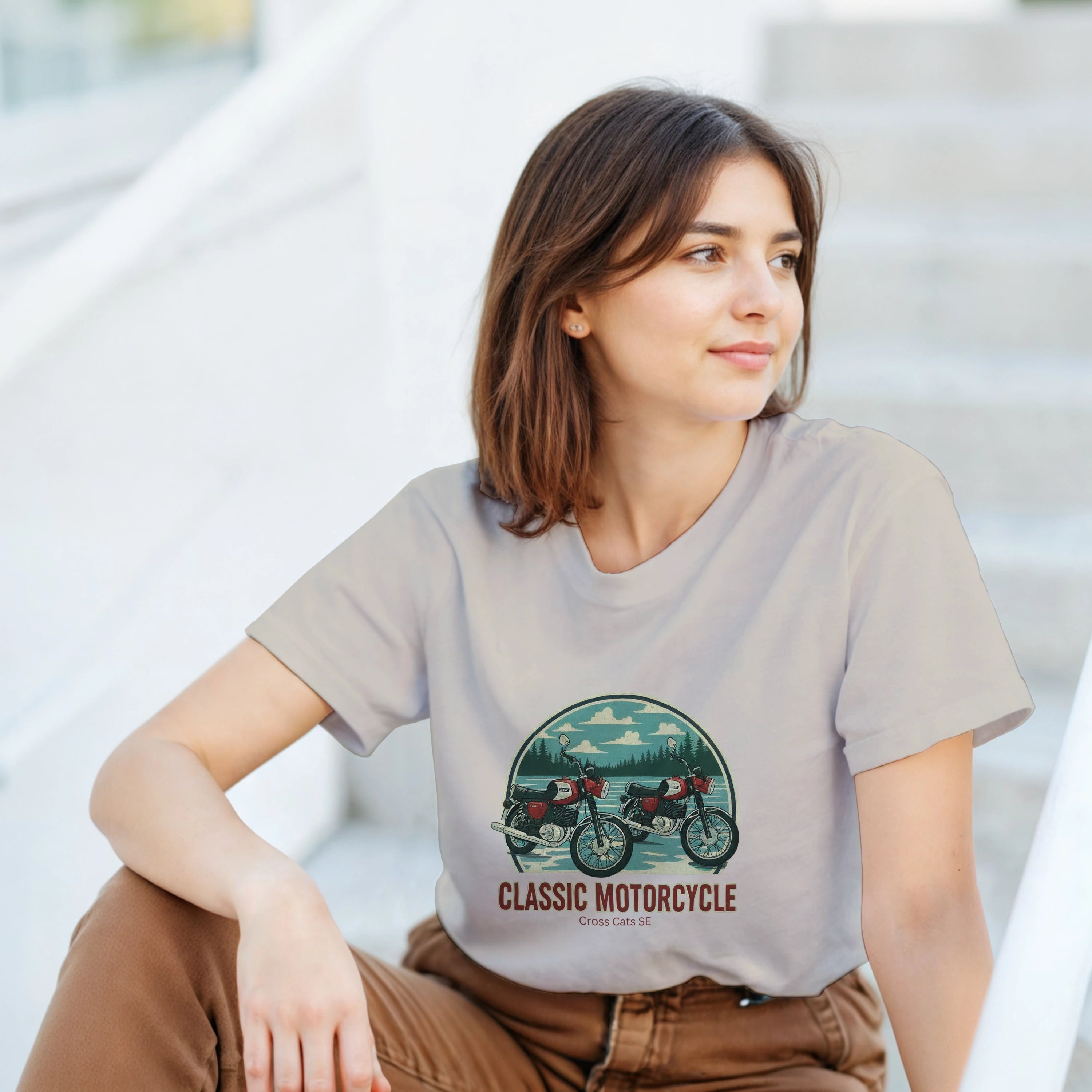 MZ Classic Motorcycle | T-Shirt | Thick Cotton