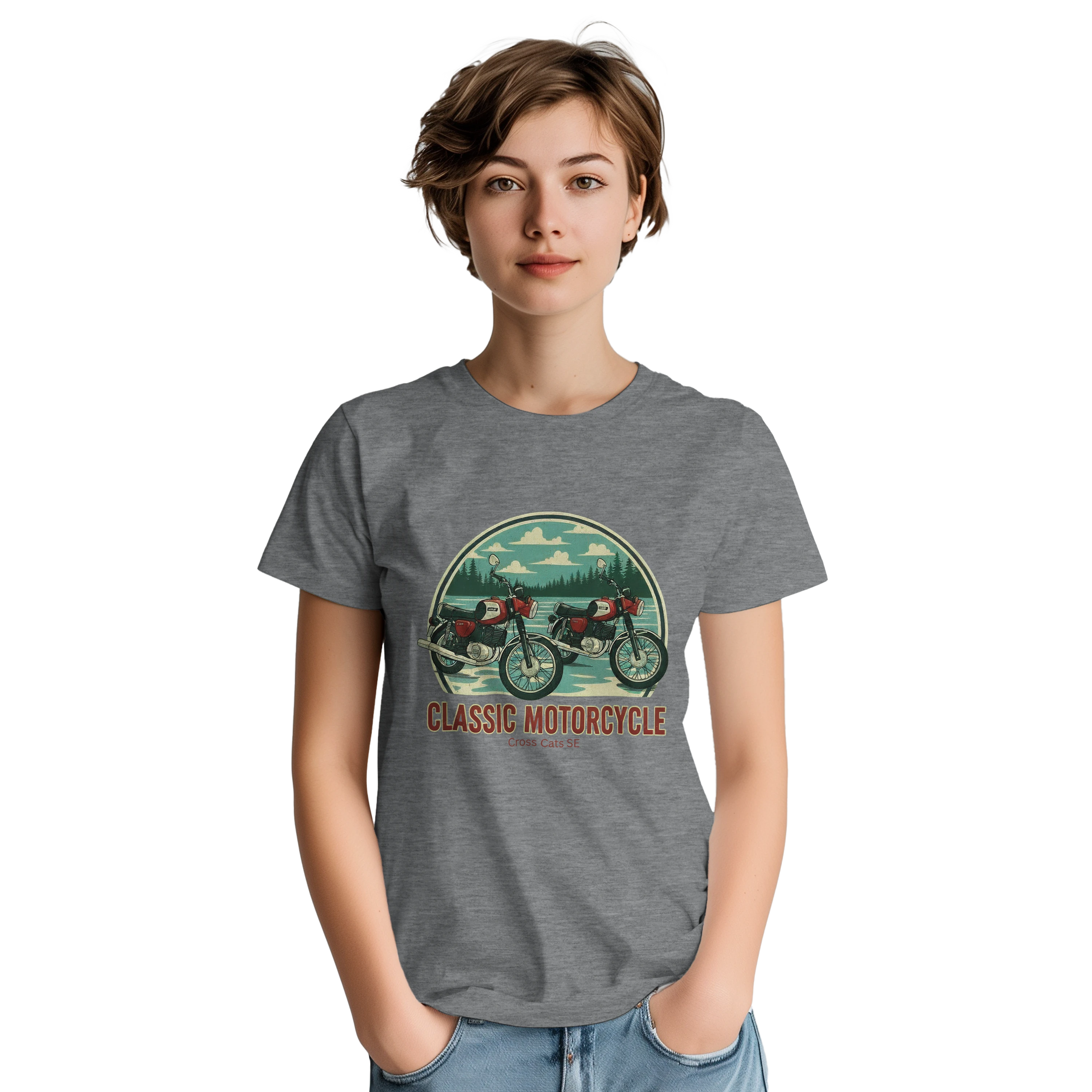 MZ Classic Motorcycle | T-Shirt | Thick Cotton