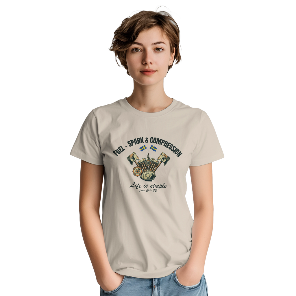 Fuel-, Spark & Compression | T-Shirt | Thick Cotton