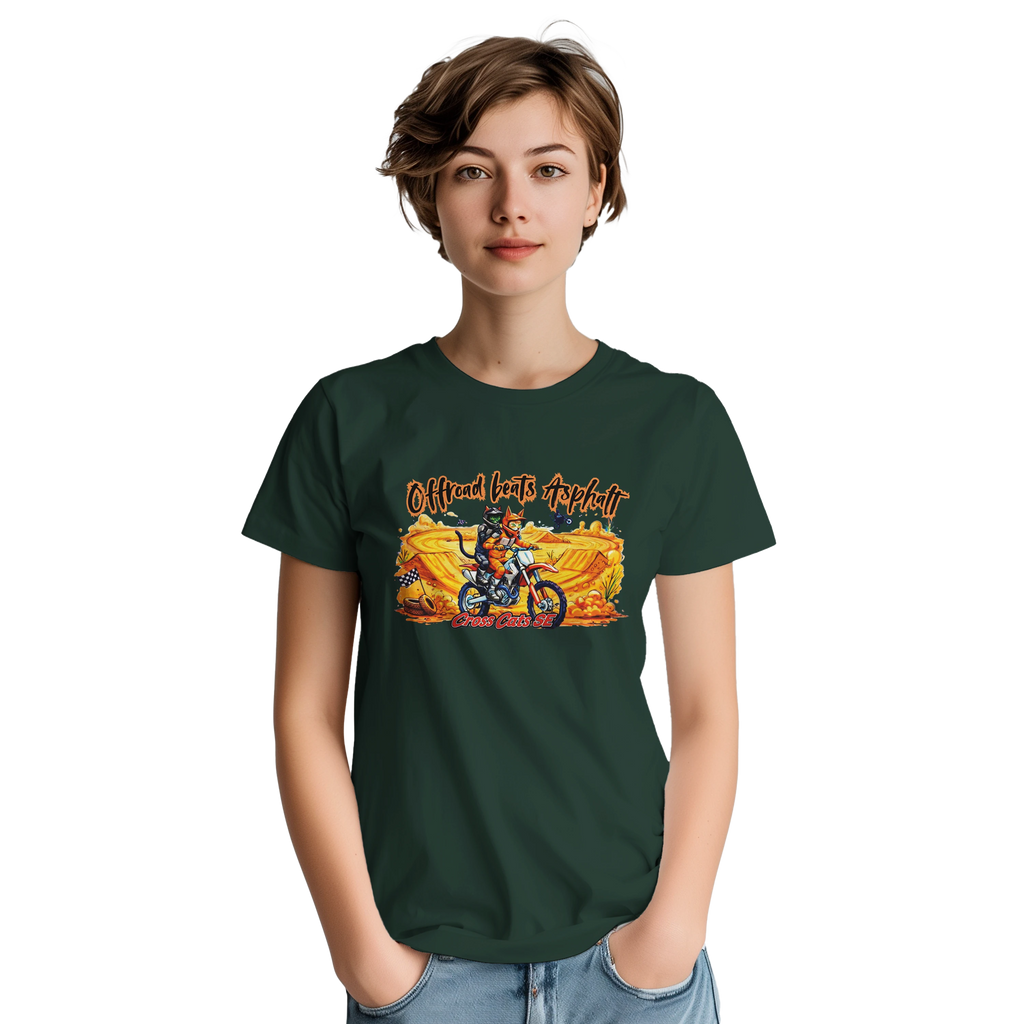 Offroad beats Asphalt | T-Shirt | Thick Cotton