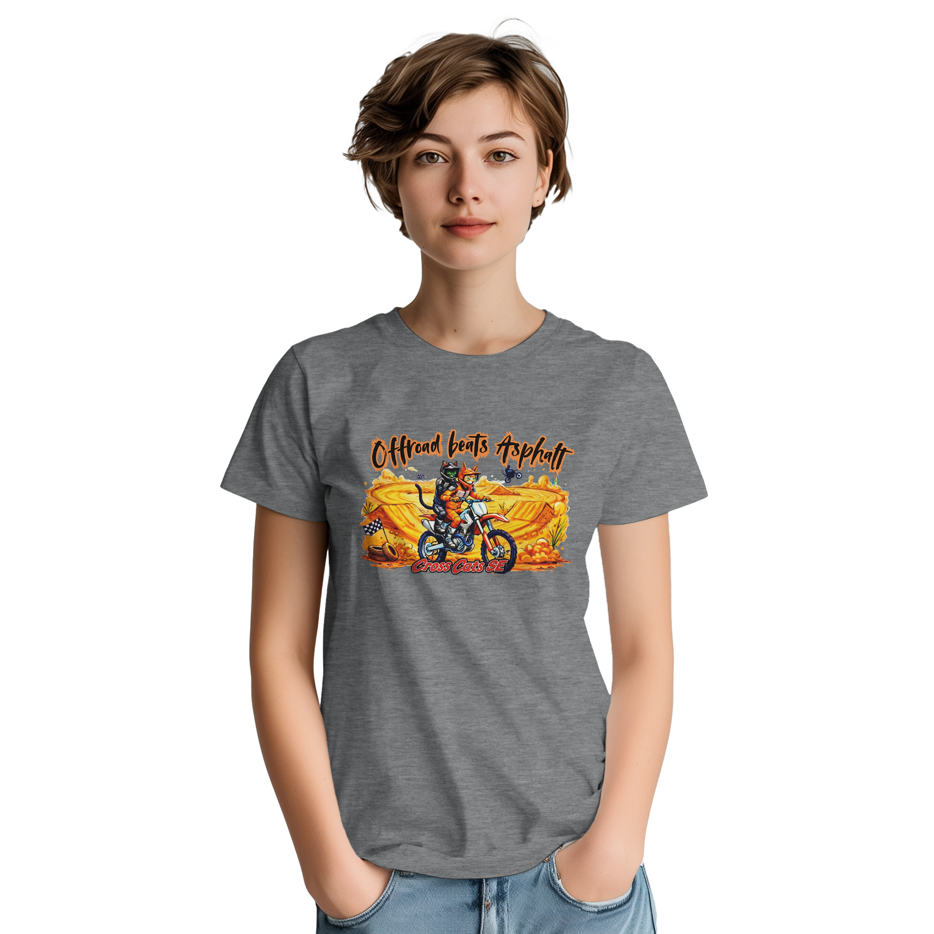 Offroad beats Asphalt | T-Shirt | Thick Cotton