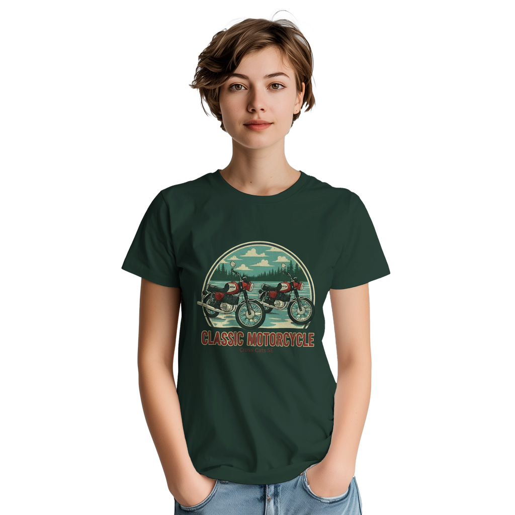 MZ Classic Motorcycle | T-Shirt | Thick Cotton