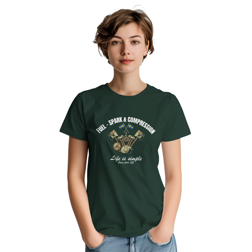 Fuel-, Spark & Compression | T-Shirt | Thick Cotton