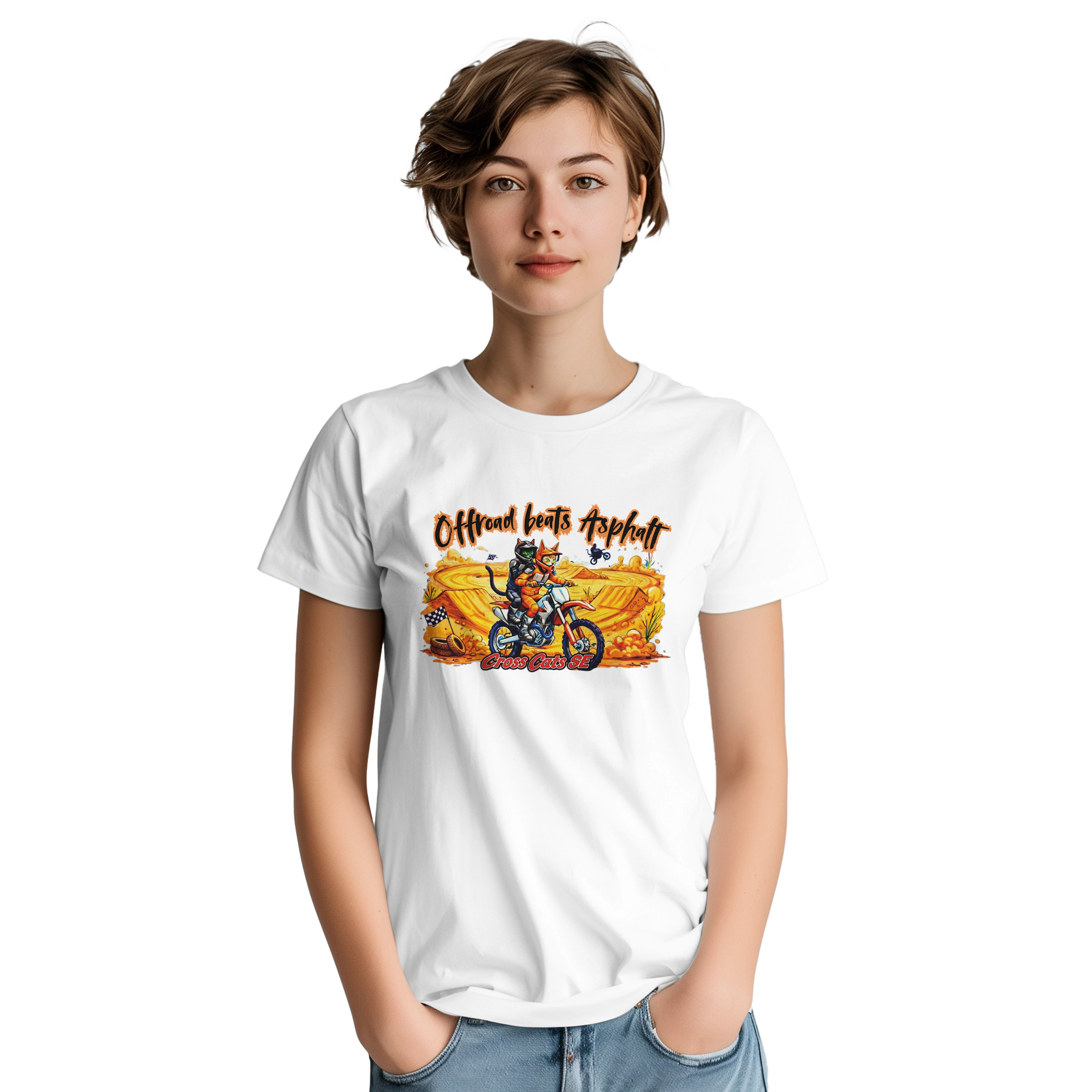 Offroad beats Asphalt | T-Shirt | Thick Cotton