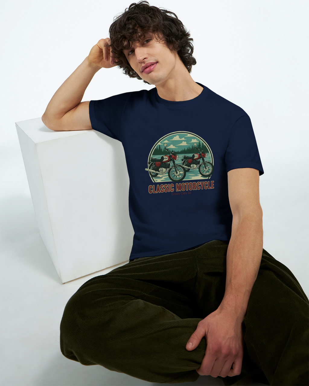 MZ Classic Motorcycle | T-Shirt | Thick Cotton