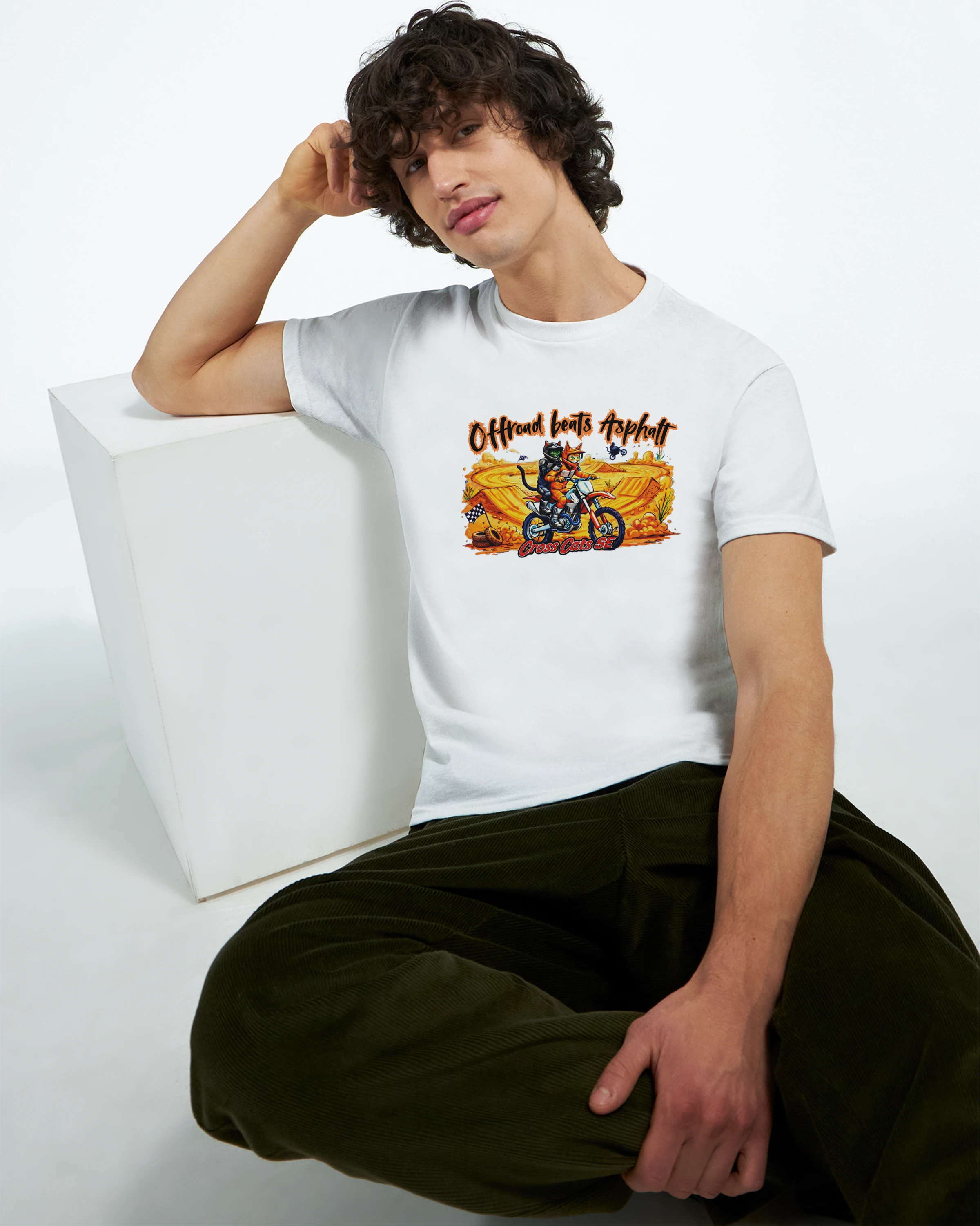 Offroad beats Asphalt | T-Shirt | Thick Cotton