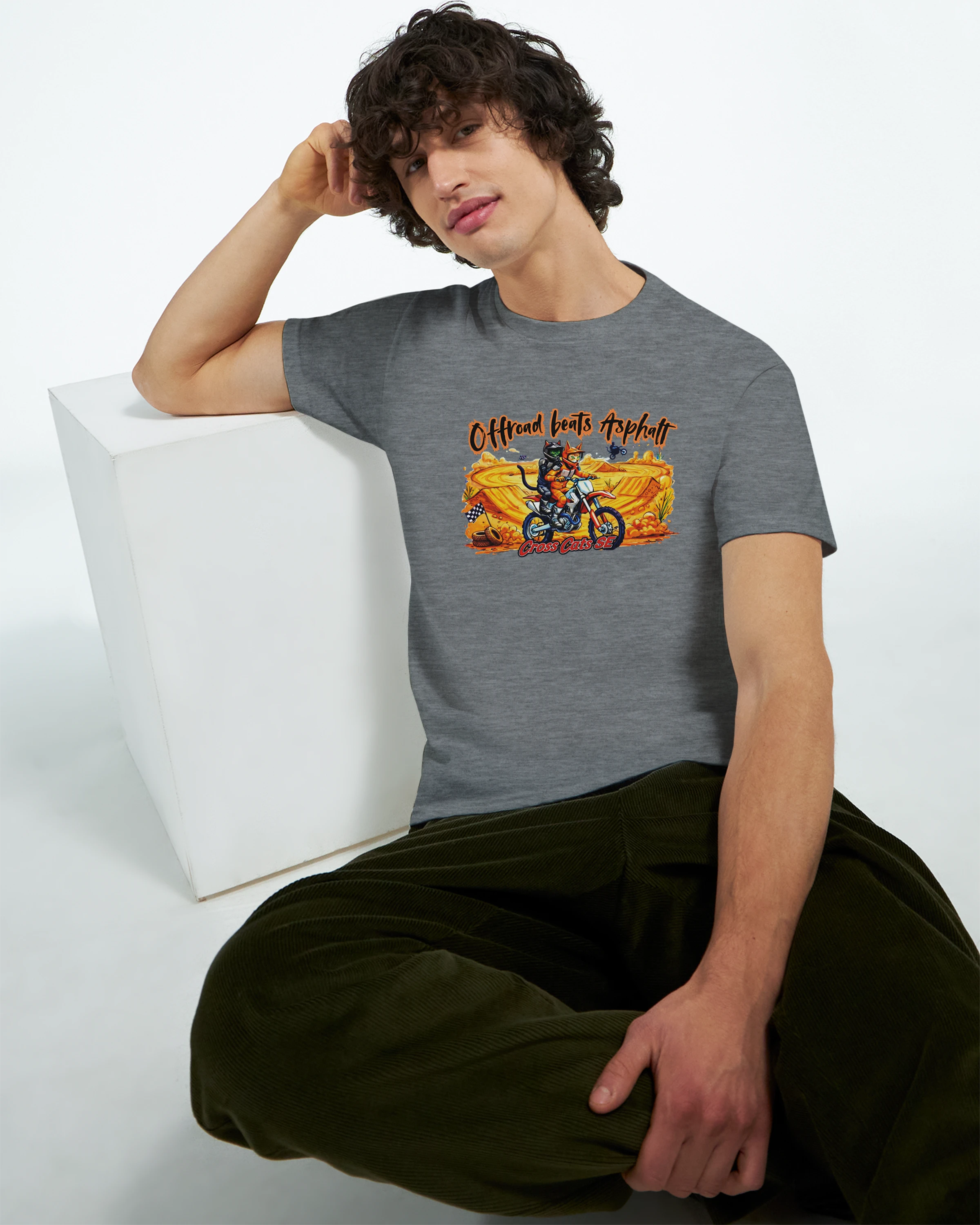 Offroad beats Asphalt | T-Shirt | Thick Cotton