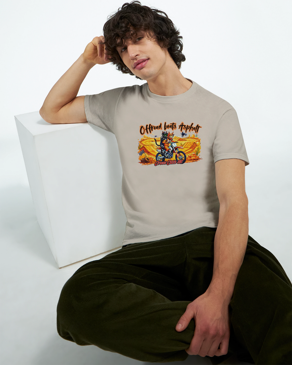 Offroad beats Asphalt | T-Shirt | Thick Cotton